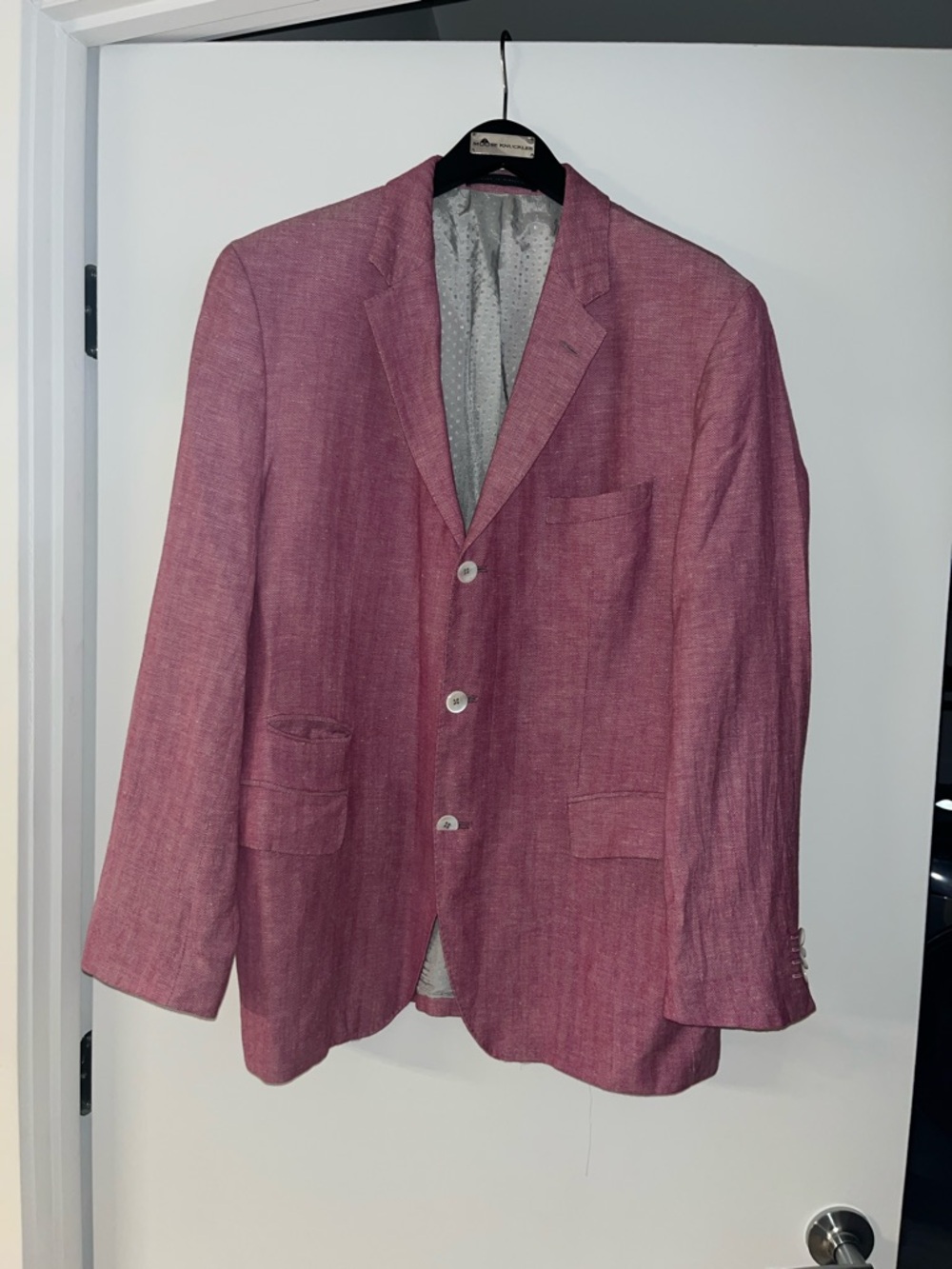 Hugo Boss Pink Textured Sport Coat